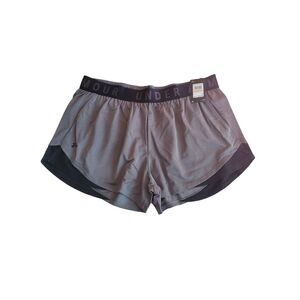 NEW Under Armour Play Up 3.0‎ Carbon Heather Shorts Women Plus Size 2X